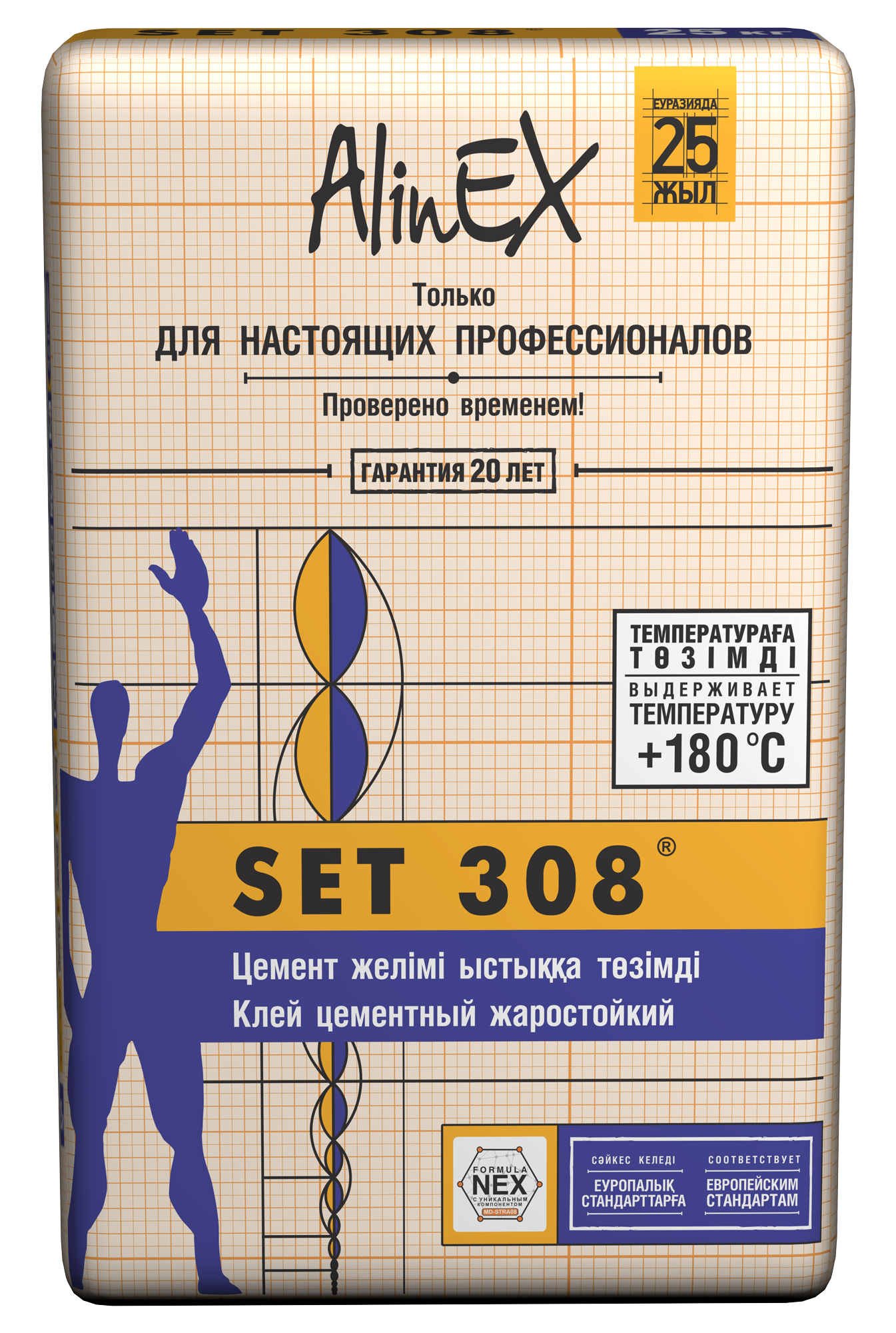 ПЛИТОЧНЫЙ КЛЕЙ «АlinEX SET 308»