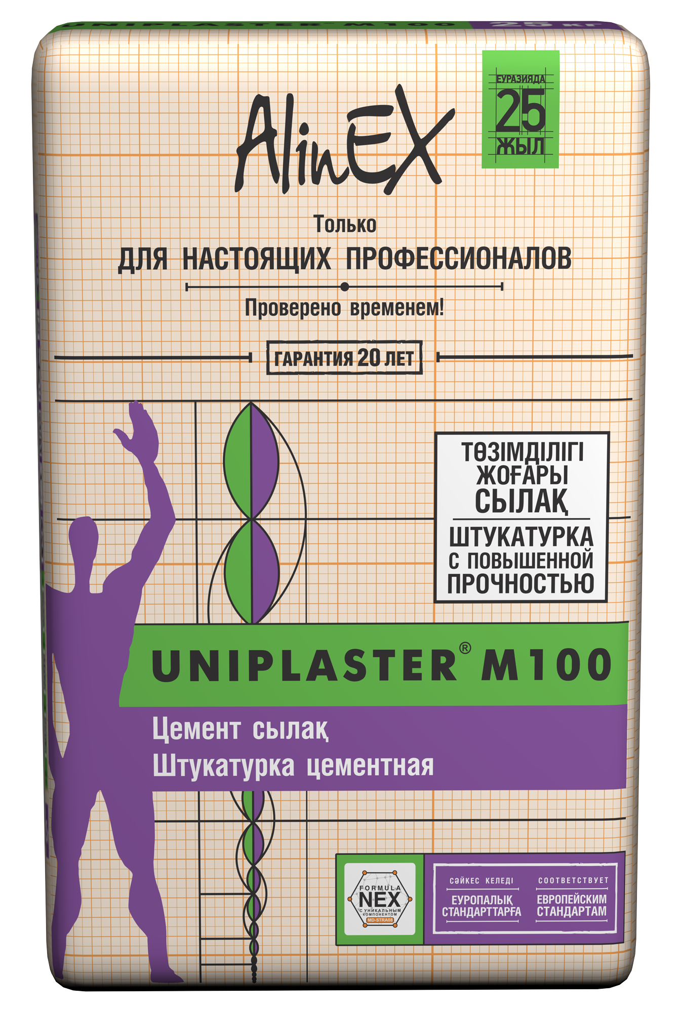 Цементная штукатурная смесь «AlinEX UNIPLASTER M 50»